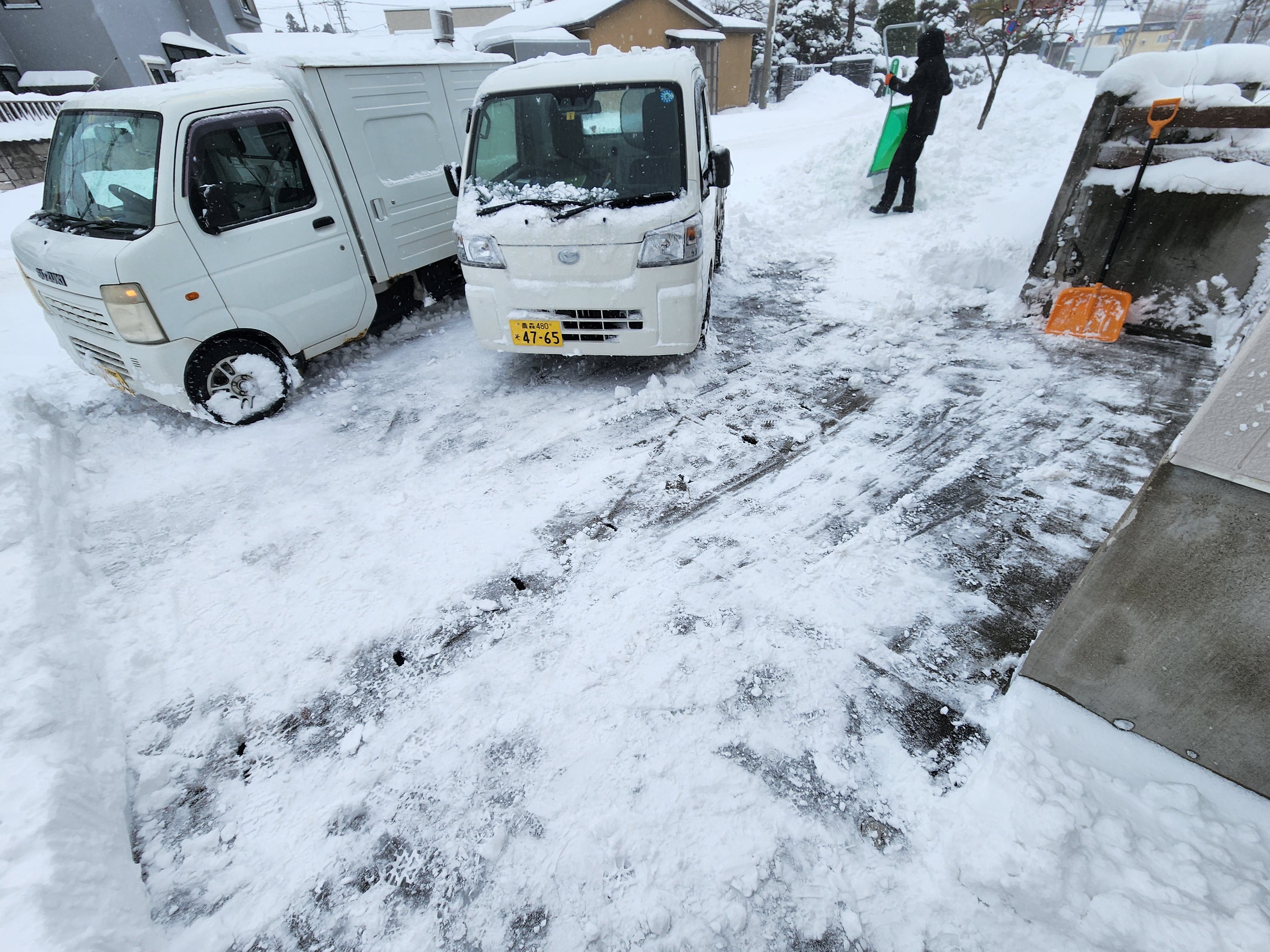 雪片付け