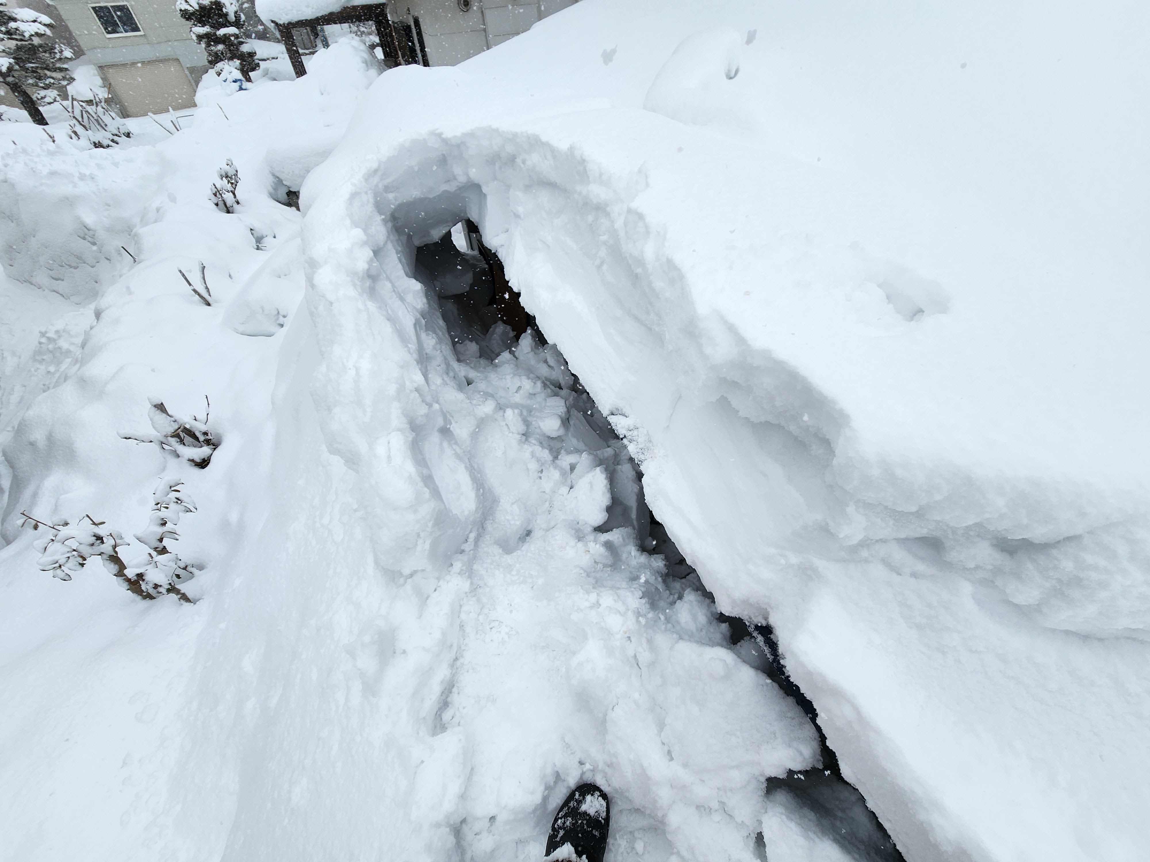 屋根の雪下ろし