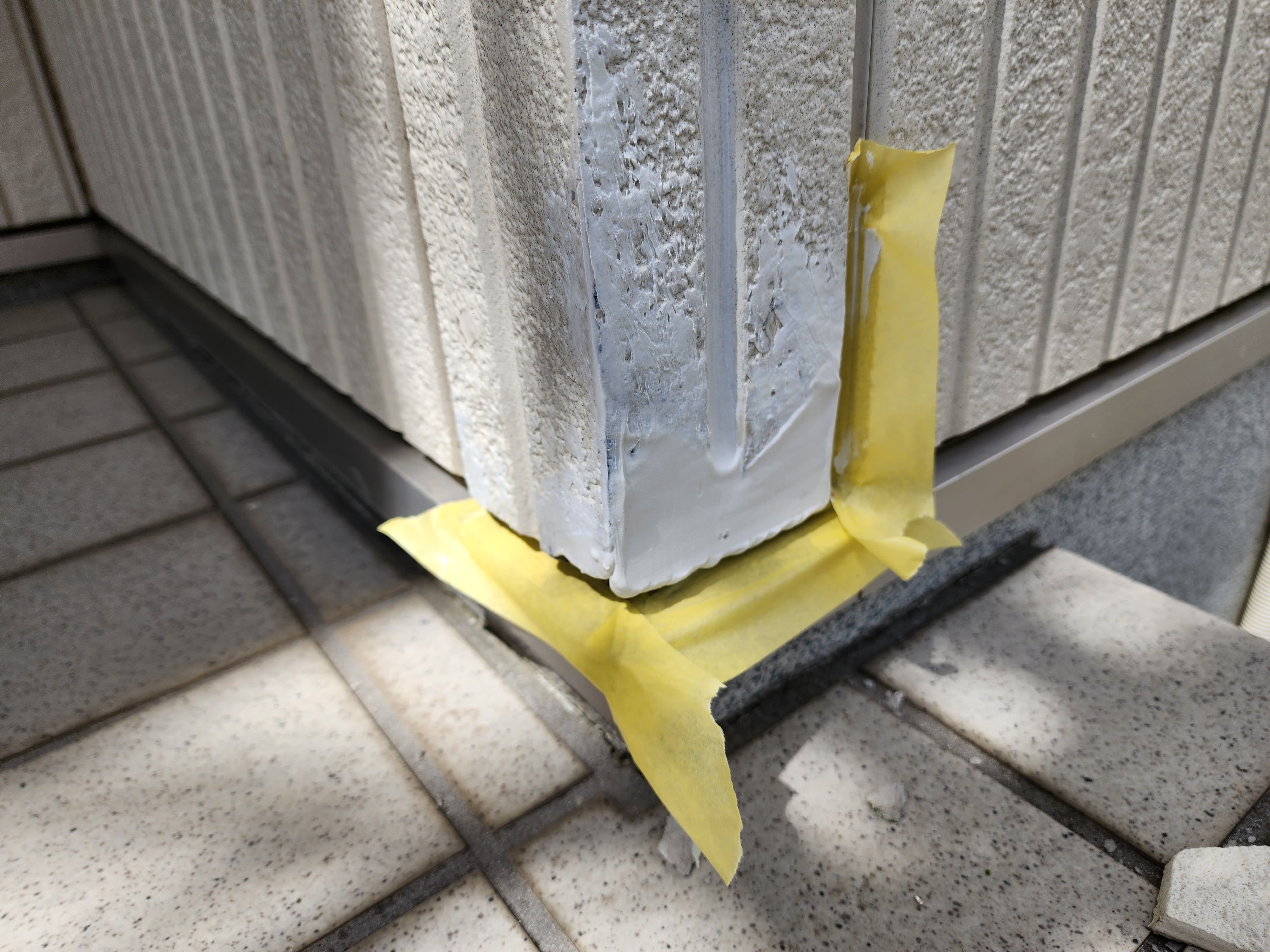 外壁のパテ補修