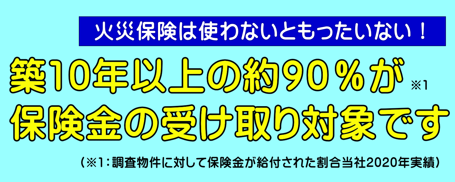 火災保険は使わないともったいない！